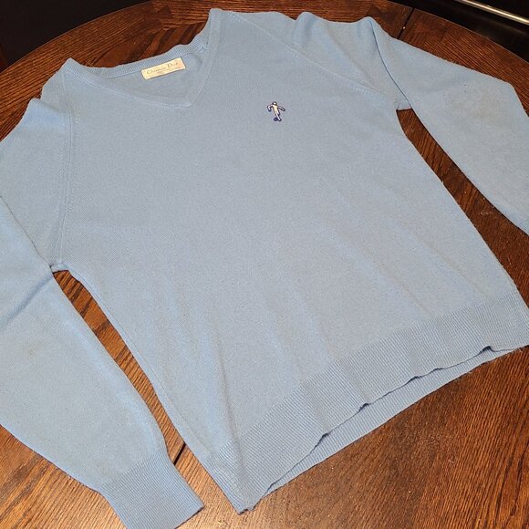 Vintage Christian Dior mens sweater super soft really clean nice free shipping